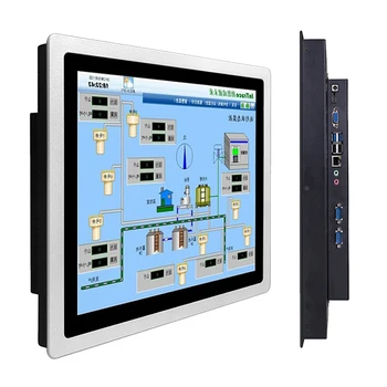 17-дюймовый Встраиваемый промышленный Компьютер, Планшетная панель, Универсальный ПК С емкостным сенсорным экраном для Win 10 Pro/Linux 1280 * 1024