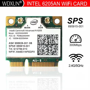 intel 6205 62205ANHMW 802.11a/b/g/n 2,4 G/5,0 ГГц Беспроводная мини-карта PCI-E SPS 695915-001 Для HP EliteBook 8470p 8770W