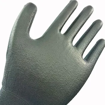 24 шт./12 пар, трикотажные нейлоновые Хлопчатобумажные защитные перчатки с покрытием из искусственной кожи, сертифицированные CE Механические защитные рабочие перчатки Изображение 2