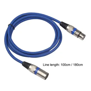 Легкий Высококачественный 3-контактный XLR кабель-адаптер AUX для мужчин и женщин 100/180 см, профессиональный аудиопровод для усилителя