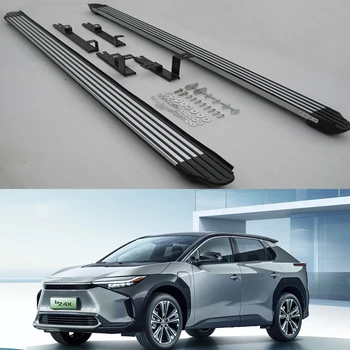 2шт Фиксированная Подножка Боковые Подножки Педали Nerf Bar Подходит для Toyota All New BZ4X 2023 2024
