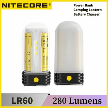 Nitecore LR60 250 Люмен с высоким CRI светодиодный Фонарь для Кемпинга/Блок питания/Зарядное устройство USB-C 3в1 Магнитный Портативный Светодиодный Фонарь