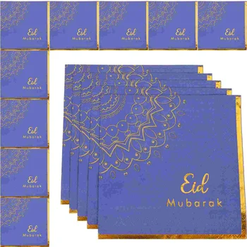 Праздничная Салфетка из Папиросной бумаги С тематикой Мубарака, Салфетки для гостей, Украшение стола Изображение 0