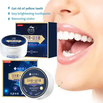 50 г Порошка для отбеливания зубов Уход за зубами Пробиотик для чистки полости рта Гигиенический порошок Инструменты Натуральная Зубная паста Toothbru E2I9 Изображение 0