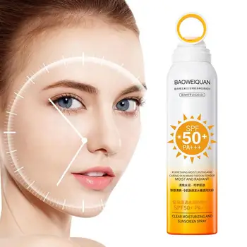Солнцезащитный лосьон SPF50 + для лица, Защитный спрей, Солнцезащитный крем, Водостойкий Увлажняющий Солнцезащитный крем для лица и тела, отбеливающий крем Изображение 0