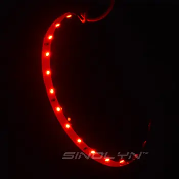 Sinolyn LED Devil Eyes Модифицированный демонический глаз для линз фар проектора 3.0 Аксессуары 360-градусный красный синий Зеленый Желтый фиолетовый Изображение 4