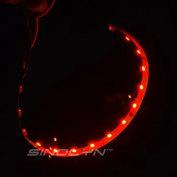 Sinolyn LED Devil Eyes Модифицированный демонический глаз для линз фар проектора 3.0 Аксессуары 360-градусный красный синий Зеленый Желтый фиолетовый Изображение 5