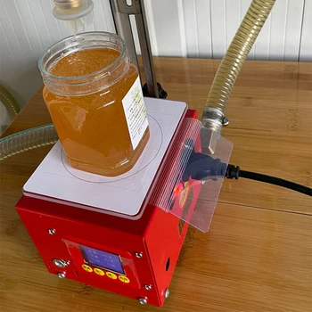 Коммерческая машина для розлива пасты в мед, шестеренчатый насос для взвешивания вязкой жидкости, автоматический наполнитель 3 кг 5 кг Изображение 1
