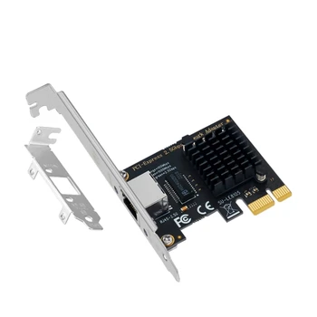 RTL8125BG intel1225V Gigabit Ethernet PCI Карта 10/100/2500 Мбит/с 2,5 Гбит/с RJ45 LAN PCIe Адаптер для ПК Изображение 0