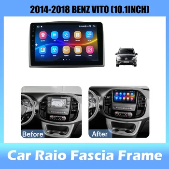приборная панель 10-дюймового автомобильного радиоприемника 2din для стереопанели BENZ VITO2014-2018, для автомобильной панели Teyes с двойной рамкой Din CD DVD
