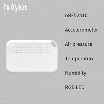 Holyiot nRF52810 Eddystone ibeacon BLE 5.0 низкоэнергетический Модуль LIS2DH12 SHT40 Температура Влажность LPS22HB Датчик Барометра Маяк
