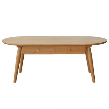 Новый минималистичный и современный чайный столик, мебель из цельного бревна, экологически чистая краска на водной основе Teapoy Изображение 0
