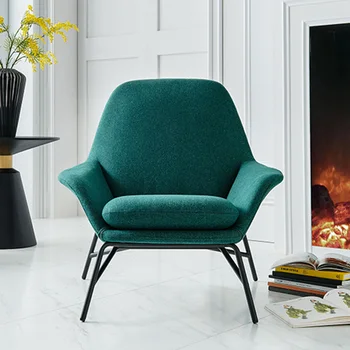 Офисное Роскошное кресло для гостиной, Эргономичный пол, Искусственная кожа, Стильное кресло для гостиной, Большая спальня, мебель Sillas Nordic Изображение 3