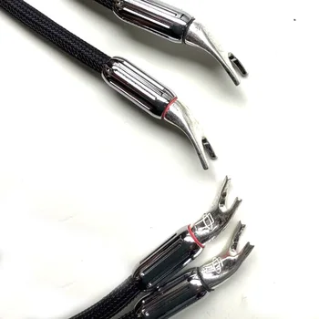 Акустический кабель Kharma KIC GR 1C Кабели для громкоговорителя HIFI с вилкой spade аудио усилитель Кабель для динамика CD плеера
