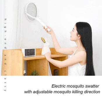 Лампа для борьбы с комарами 3500 В 5в1, Многофункциональная Мухобойка, Регулируемый угол наклона Летучей мыши от комаров