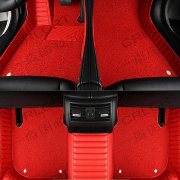 CRLCRT горизонтальный зернистый двухслойный автомобильный кожаный коврик для ног zotye t600 2014-2018 автомобильные аксессуары коврики для автомобилей