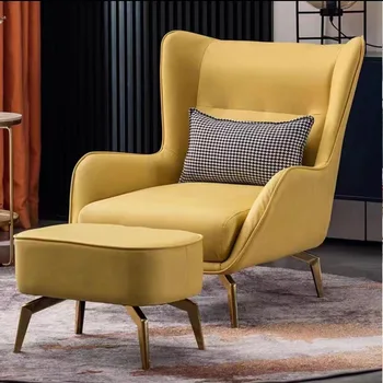 Офисные стулья в скандинавском стиле, дизайн гостиной и столовой, минималистичные роскошные стулья, эргономичное современное кресло-шезлонг, мебель для гостиной Изображение 0