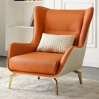 Офисные стулья в скандинавском стиле, дизайн гостиной и столовой, минималистичные роскошные стулья, эргономичное современное кресло-шезлонг, мебель для гостиной Изображение 2