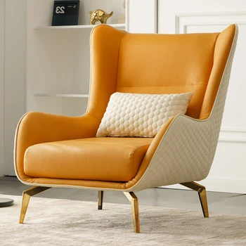 Офисные стулья в скандинавском стиле, дизайн гостиной и столовой, минималистичные роскошные стулья, эргономичное современное кресло-шезлонг, мебель для гостиной Изображение 3
