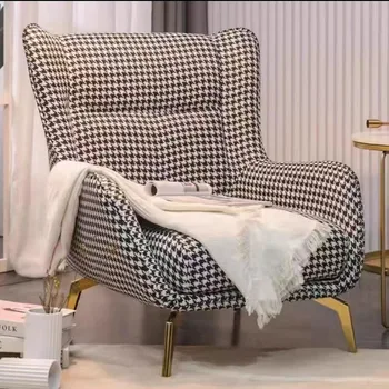 Офисные стулья в скандинавском стиле, дизайн гостиной и столовой, минималистичные роскошные стулья, эргономичное современное кресло-шезлонг, мебель для гостиной Изображение 5