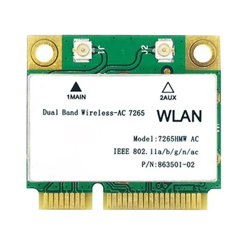 1200 М WiFi Беспроводная локальная сеть Двухдиапазонный 2,4 Г 5 ГГц Bluetooth 4,2 Гигабитный Адаптер беспроводной локальной сети для Win7 Win8 Win10 Linux 7265HMW