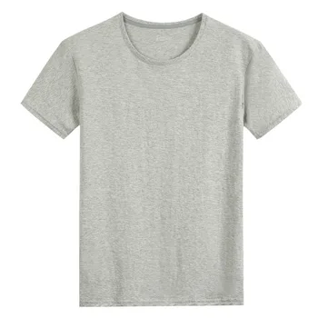 № 2 A1224, летняя новая мужская футболка из 100% хлопка, однотонная, из мягкой на ощупь ткани, мужские базовые топы, футболки, Повседневная мужская одежда