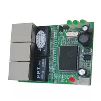 OEM switch mini 3-портовый ethernet-коммутатор 10/100 Мбит/с сетевой коммутатор rj45 концентратор печатная плата модуля для системной интеграции