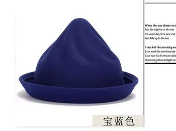 10 шт./лот, женский креативный дизайн в корейском стиле, шапки-ведерки для мороженого, однотонные повседневные женские фетровые шляпы, бесплатная