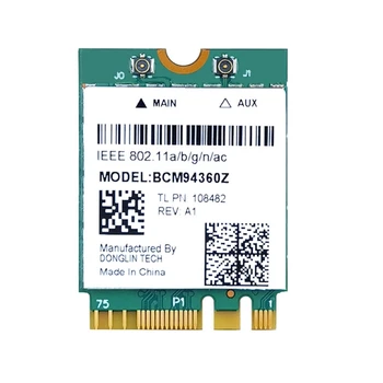 Двухдиапазонная беспроводная карта 2,4 G-/5,8 ГГц WiFi-карта BCM94360Z 802.11ac Card Изображение 0