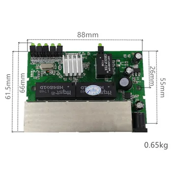 OEM 5-портовый модуль коммутатора Gigabit Ethernet самый дешевый модуль сетевых коммутаторов 10/100/1000 Мбит/с, США, ЕС, комбинированный сетевой коммутатор lan Изображение 4