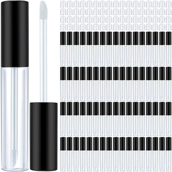 100 Шт Пластиковые Контейнеры для Блеска для губ Прозрачные Мини-Контейнеры для блеска для Бальзама для губ Многоразового использования