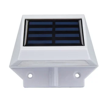ABS 4 Светодиодных Ni-MH Солнечных Лестничных Ограждения Водонепроницаемый IP65 Наружный Садовый Солнечный Настенный светильник Изображение 3