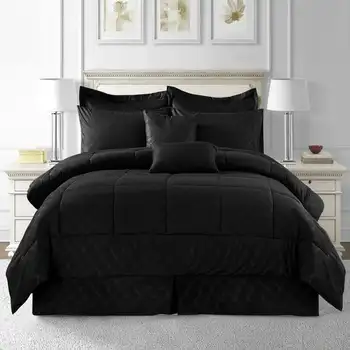 Комплект из 10 предметов черного одеяла, мягкая кровать Luruxy размером с сумку