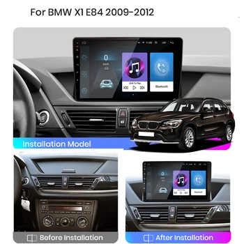 2din авто Android плеер 4G + 64G Автомобильный радио мультимедиа Carplay GPS навигация DSP RDS для BMW X1 E84 2009 2010 2011 2012 Изображение 1