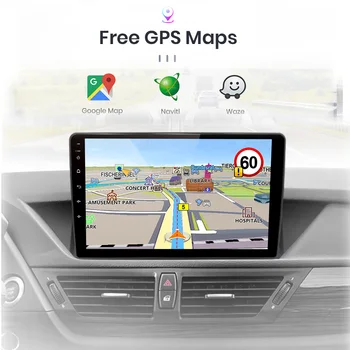 2din авто Android плеер 4G + 64G Автомобильный радио мультимедиа Carplay GPS навигация DSP RDS для BMW X1 E84 2009 2010 2011 2012 Изображение 3