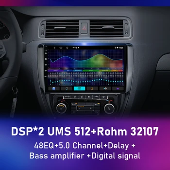 Android 11 2Din Автомобильный Радиоприемник Мультимедийный для Volkswagen VW Sagitar Jetta 6 Bora 2011-2018 Плеер Carplay Стерео Динамики Головного устройства Изображение 2