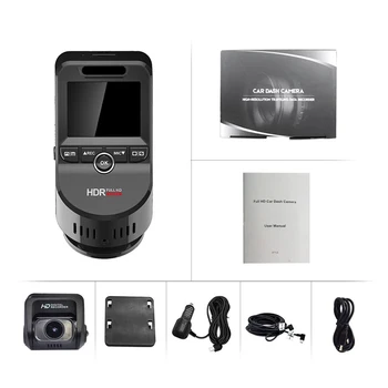 1080P HD Мини автомобильный видеорегистратор 2MP Камеры Видеорегистратор GPS ADAS G-сенсор Dash Cam USB Изображение 5